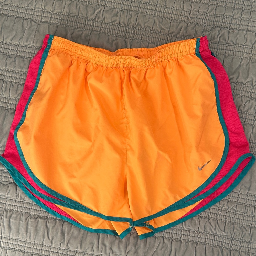 Nike Women's Vibrant Orange Athletic Shorts